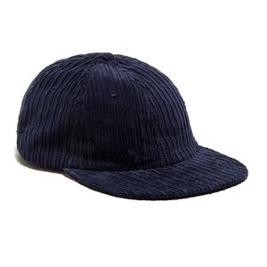 Variegated Corduroy Hat in Navy